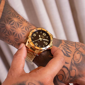 RELÓGIO MASCULINO TECHNOS MILITAR ANALÓGICO COM CALENDÁRIO 2115MYO/1P